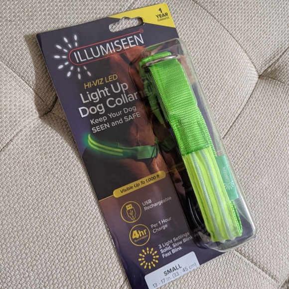 NWT Illumiseen LED Dog Collar - USB Rechargeable - Picture 4 of 5
